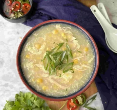 Chickrn corn soup image