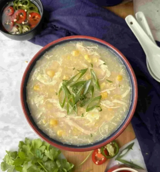 Chickrn corn soup image